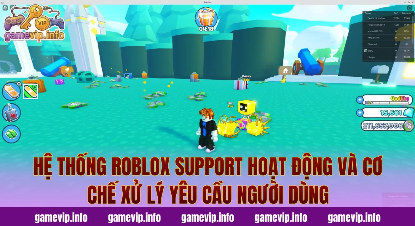 Hệ thống Roblox Support hoạt động và cơ chế xử lý yêu cầu người dùng