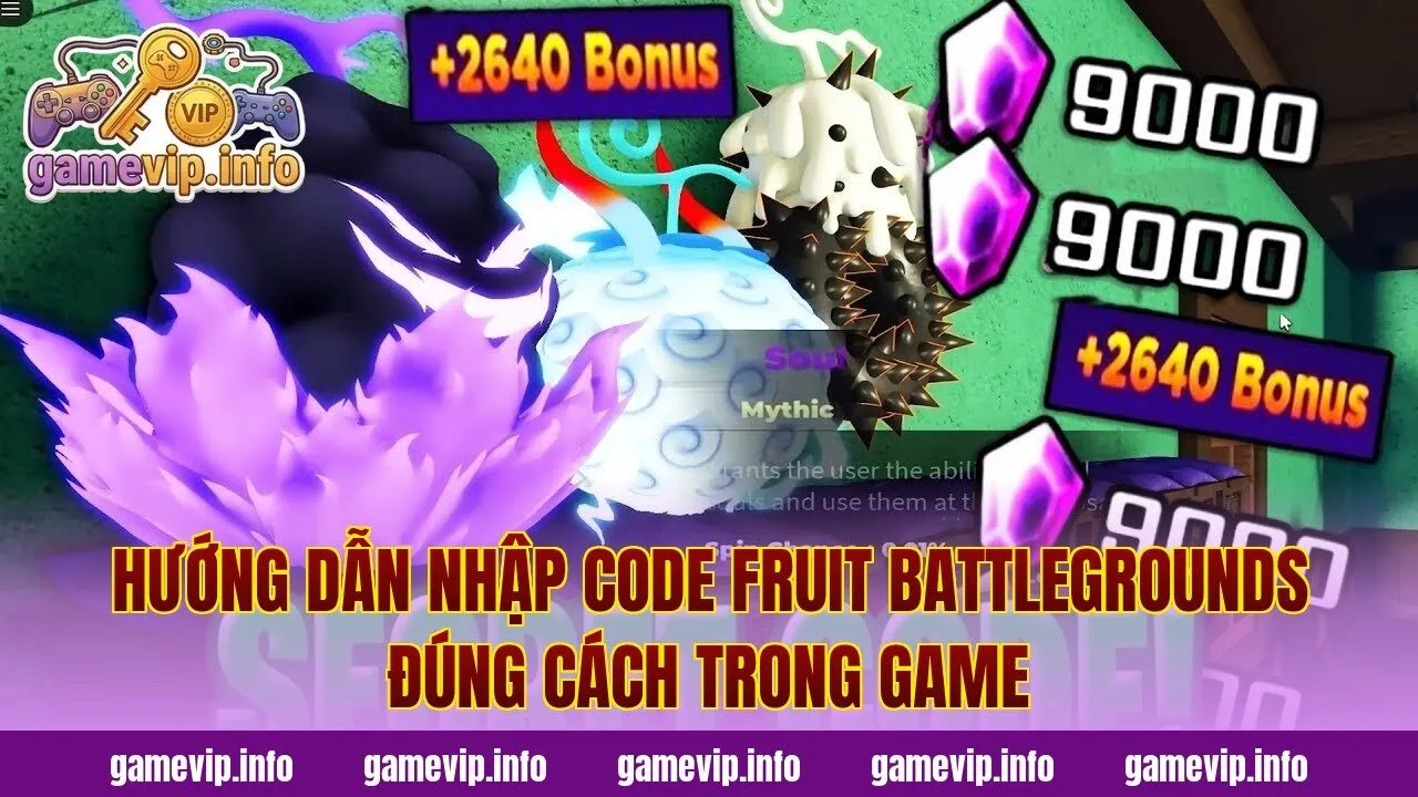 Hướng dẫn nhập code Fruit Battlegrounds đúng cách trong game