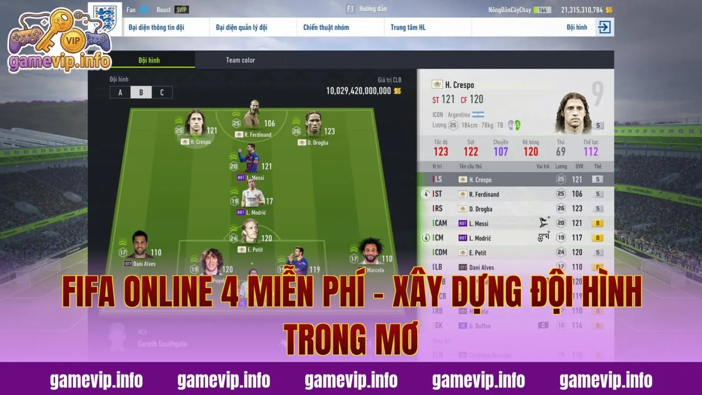 Fifa Online 4 Miễn Phí – Xây Dựng Đội Hình Trong Mơ