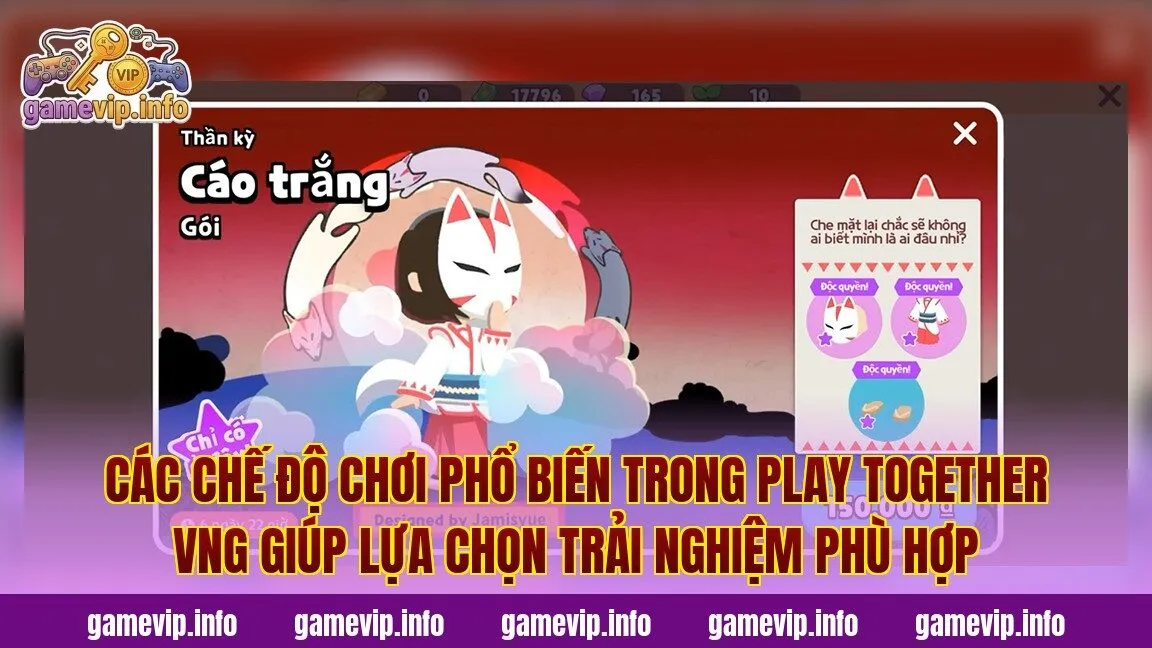 Các chế độ chơi phổ biến trong Play Together VNG giúp lựa chọn trải nghiệm phù hợp