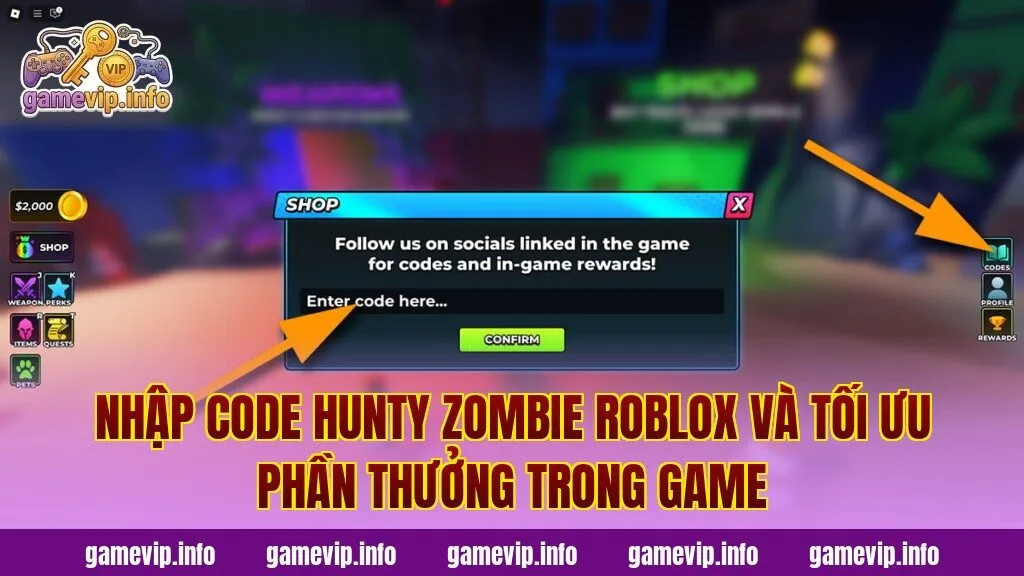Nhập code Hunty Zombie Roblox và tối ưu phần thưởng trong game